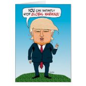 Funny Trump Advice on Global Warming Birthday (Front)