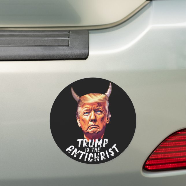 Funny Trump Antichrist Car Magnet (In Situ)
