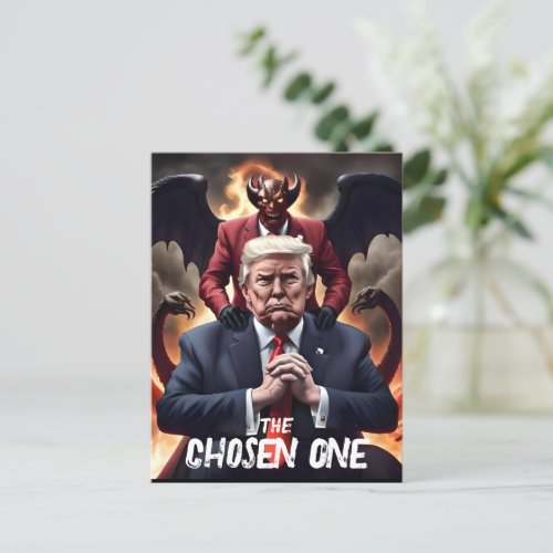 Funny Trump Antichrist Chosen One Postcard