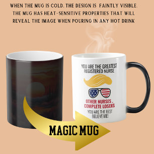 Funny Trump Best Nurse Color Morph Mug