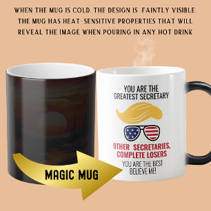 Funny Trump Best Secretary Color Morph Mug