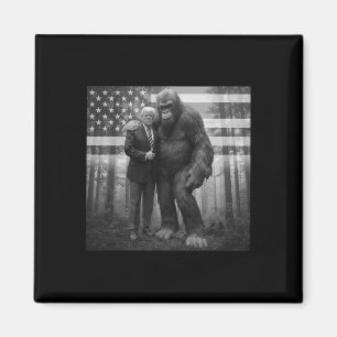 Funny Trump Bigfoot Sasquatch Conspiracy Paranorma Magnet