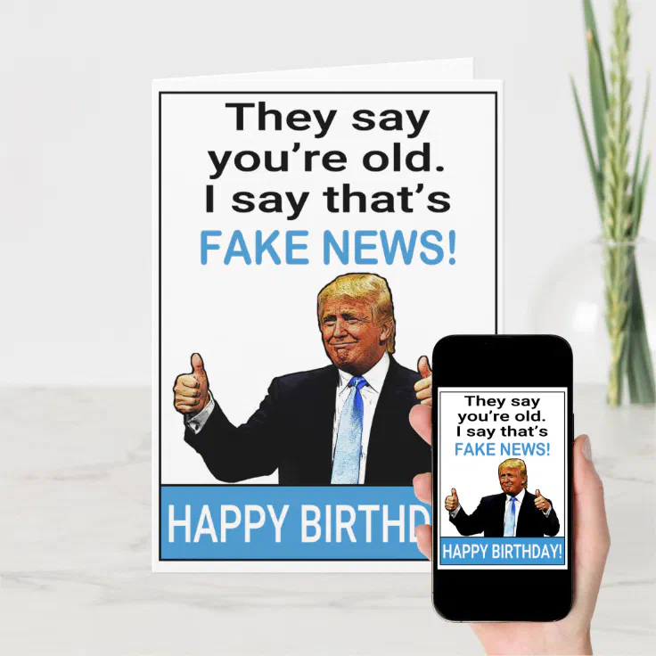 Funny Trump Birthday Gift Card | Zazzle