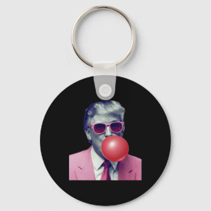 Funny Trump Bubble Gum Yum Gifts Keychain