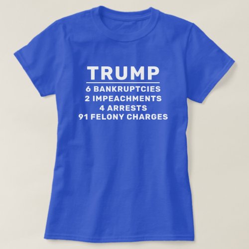 Funny Trump By the Numbers T_Shirt