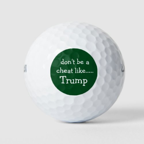 Funny Trump Cheats At Golf Golf Balls