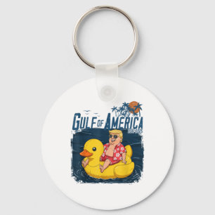 Funny Trump Chillin Gulf Of Us America Est 2025 Keychain