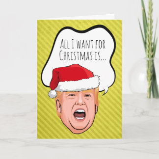 Funny Trump Christmas: All I want is a recount Card