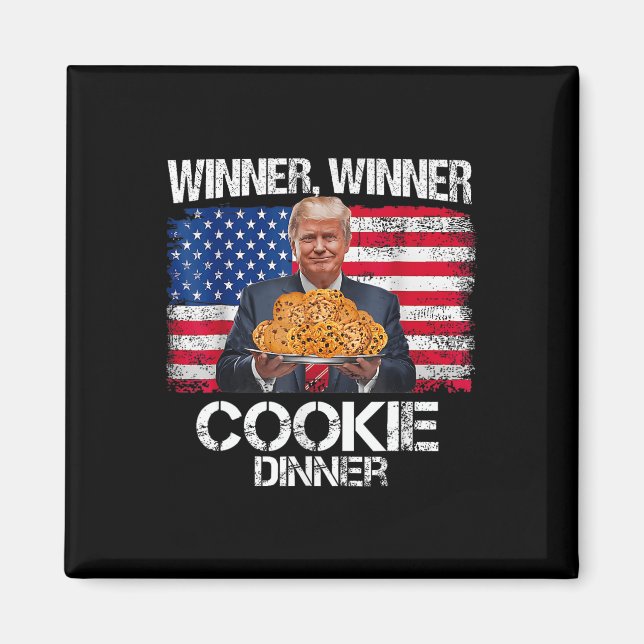 Funny Trump Christmas Design Winner Winner Cookie  Magnet (Front)