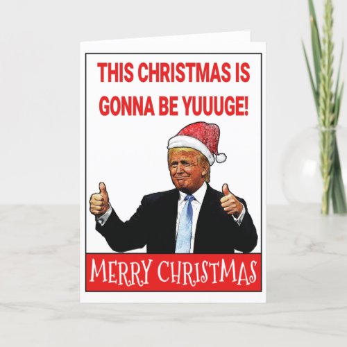 Funny Trump Christmas Holiday Card
