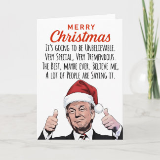 Funny Trump Christmas – Political Holiday Humor Card