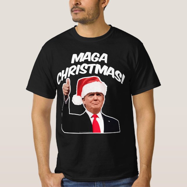 Funny Trump Christmas T-Shirt (Front)