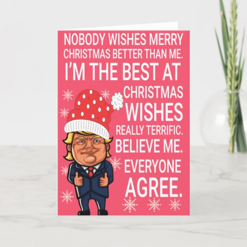 Funny Trump Christmas Wishes Card