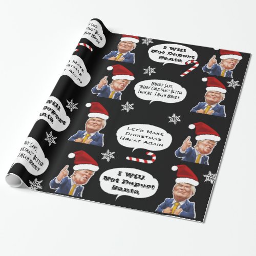 Funny Trump Christmas Wrapping Paper