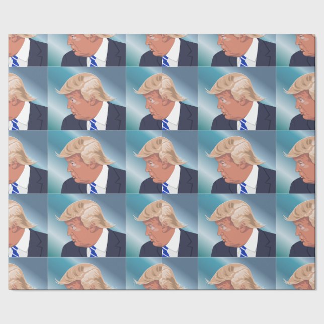 FUNNY TRUMP CHRSTMAS Wrapping Paper (Seam)