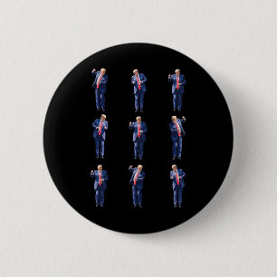 Funny Trump Dance Dancing Like A Felon Vote Trump Button