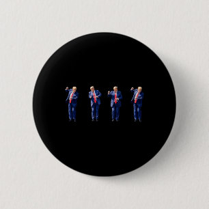 Funny Trump Dance Dancing Like A Felon Vote Trump  Button