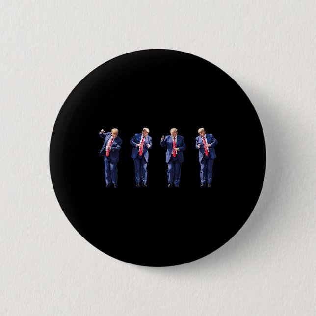 Funny Trump Dance Dancing Like A Felon Vote Trump  Button (Front)