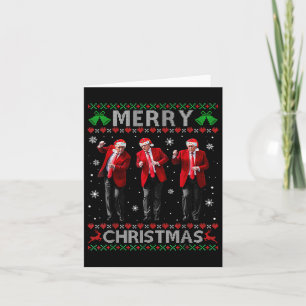 Funny Trump Dance Merry Christmas Ugly Xmas Card