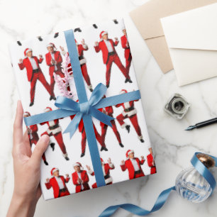 Funny Trump Dance Santa Claus Christmas Xmas 2024 Wrapping Paper