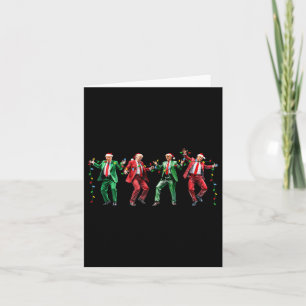 Funny Trump Dance Santa Claus Christmas Xmas Card