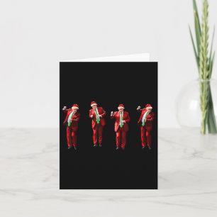 Funny Trump Dance Santa Claus Christmas Xmas Card