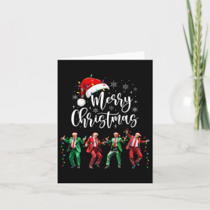 Funny Trump Dance Santa Claus Merry Christmas Xmas Card