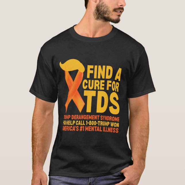 Funny Trump Derangement Syndrome Tds Awareness Rep T-Shirt (Front)