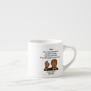 Funny Trump Dog Dad Father's Day Expresso Mug
