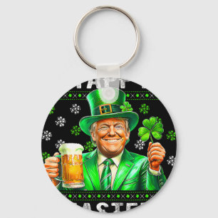 Funny Trump Easter Confused St Patricks Day Men Wo Keychain