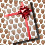 Funny Trump Face  Wrapping Paper<br><div class="desc">Funny Trump Face Wrapping Paper, Replace the face with your favorite photo (make sure to crop as much to the face as possible and use an app to remove the background) and personalize this funny Christmas Holiday Wrapping Paper with your kid, husband, or boyfriend on it! Also a fun and...</div>