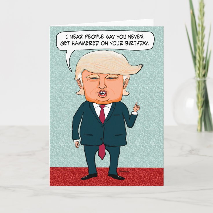 Funny Trump Fake News Card | Zazzle