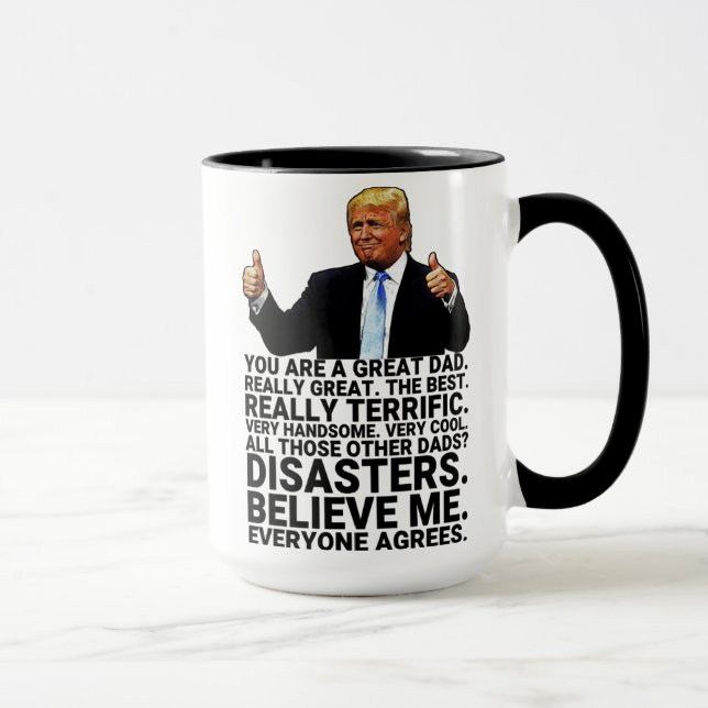 Funny Trump Father Birthday  Mug (Right)