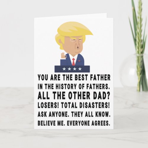Funny Trump Fathers Day Card