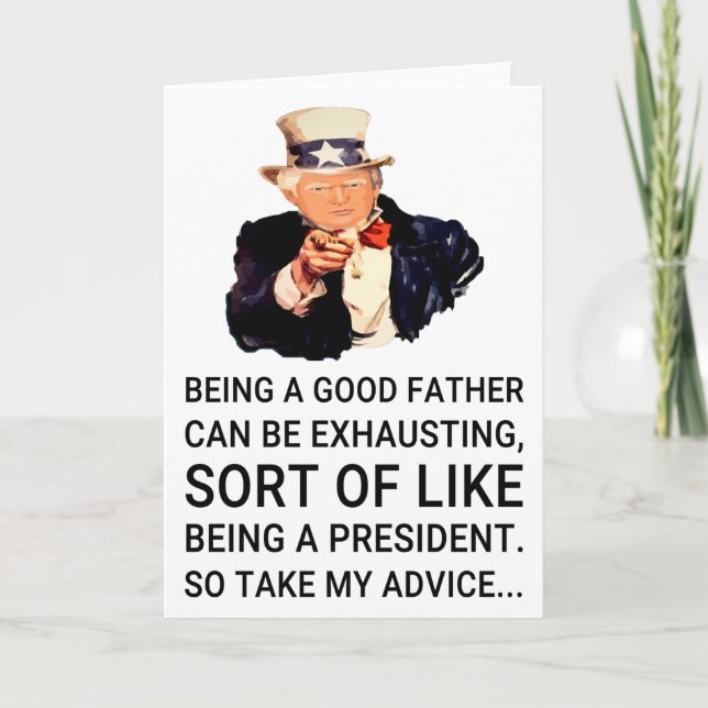 Funny Trump Father's Day Card (Front)