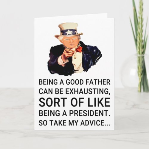 Funny Trump Fathers Day Card