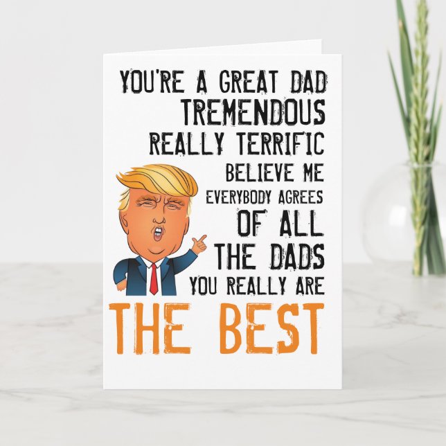 Funny Trump Fathers Day Card (Front)