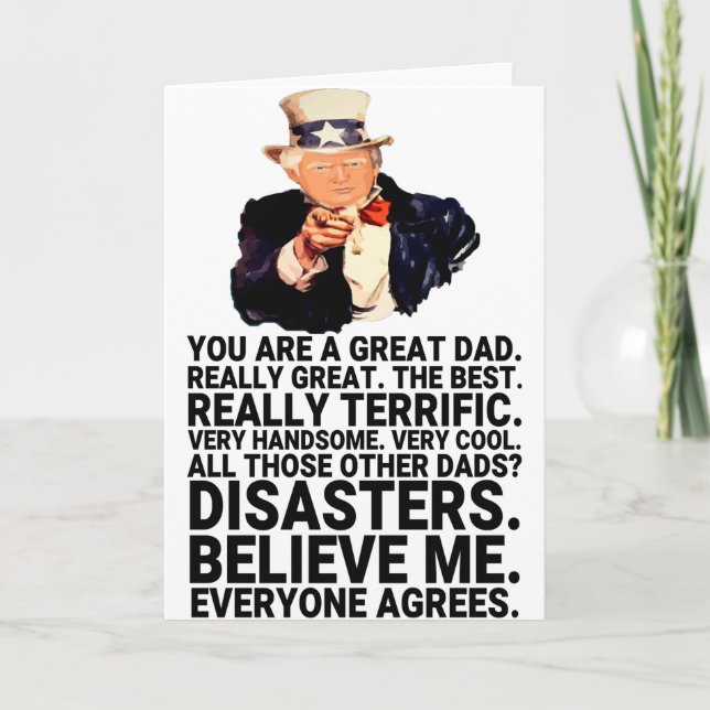 Funny Trump Father's Day Card (Front)