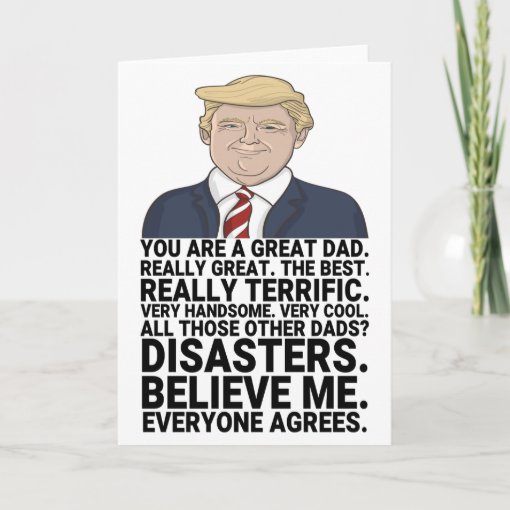 Funny Trump Father's Day Card | Zazzle