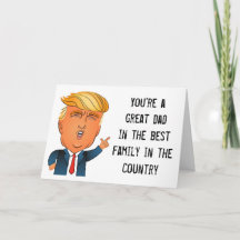 Funny Trump Father's Day Card "Smart Guy"
