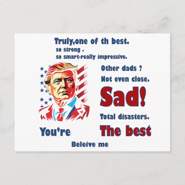 funny trump father's day gift card (Front)