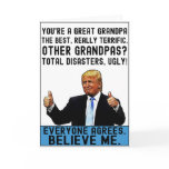 Funny Trump Father's Day Gift For Grandpa Card Funny Trump Father's Day Gift For Grandpa Card