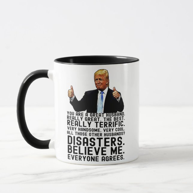 Funny Trump Father's Day Gift For Husband Mug (Left)