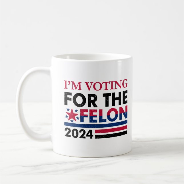 Funny Trump Felon  Coffee Mug (Left)