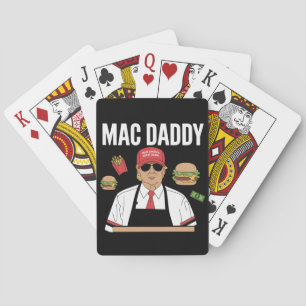 Funny Trump Fries Making Fries Mac Daddy Poker Cards