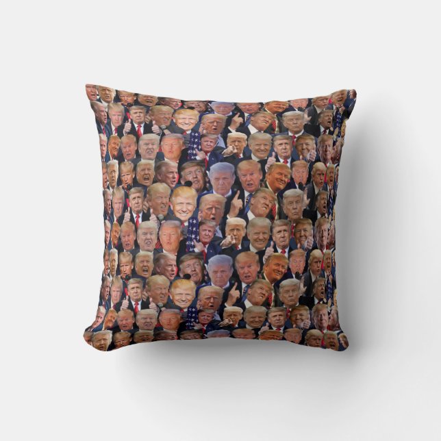 Funny Trump Gift Throw Pillow (Front)