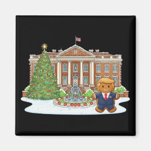Funny Trump Gingerbread President Christmas Holida Magnet