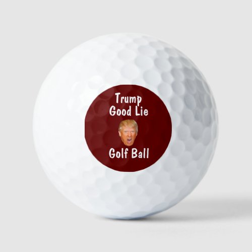 Funny Trump Good Lie Novelty Golf Balls