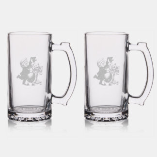 Funny Trump & Goose Lake America Beer Mug Stein