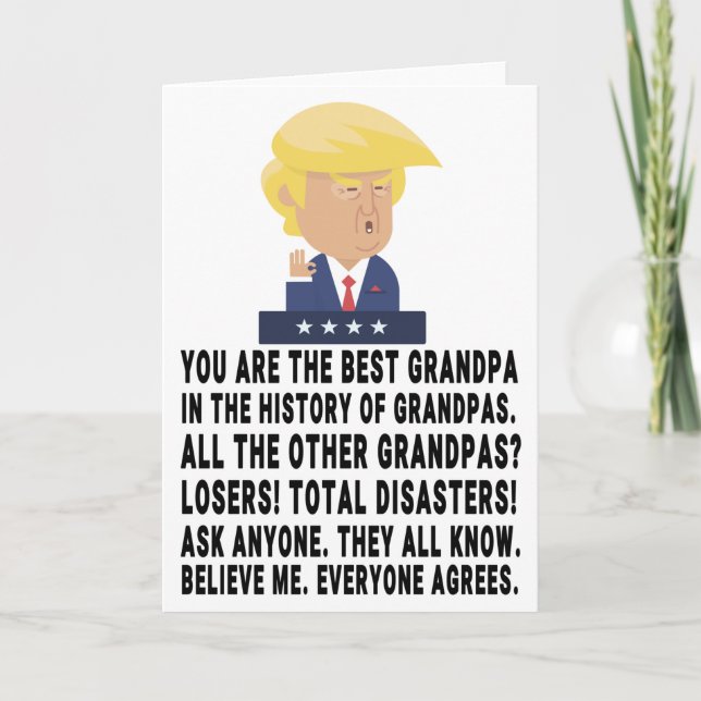 Funny Trump Grandpa Card (Front)